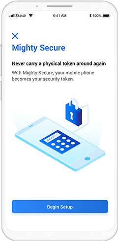 Tap on 'Begin Setup'