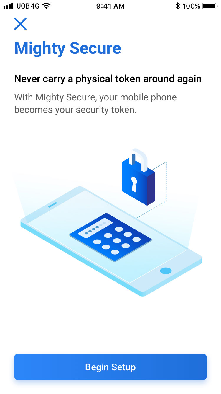 Tap on Set Up Mighty Secure