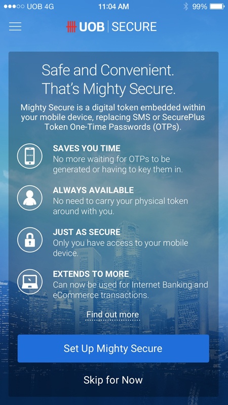 Tap on Set Up Mighty Secure