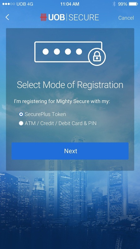 Select Mode of Registration