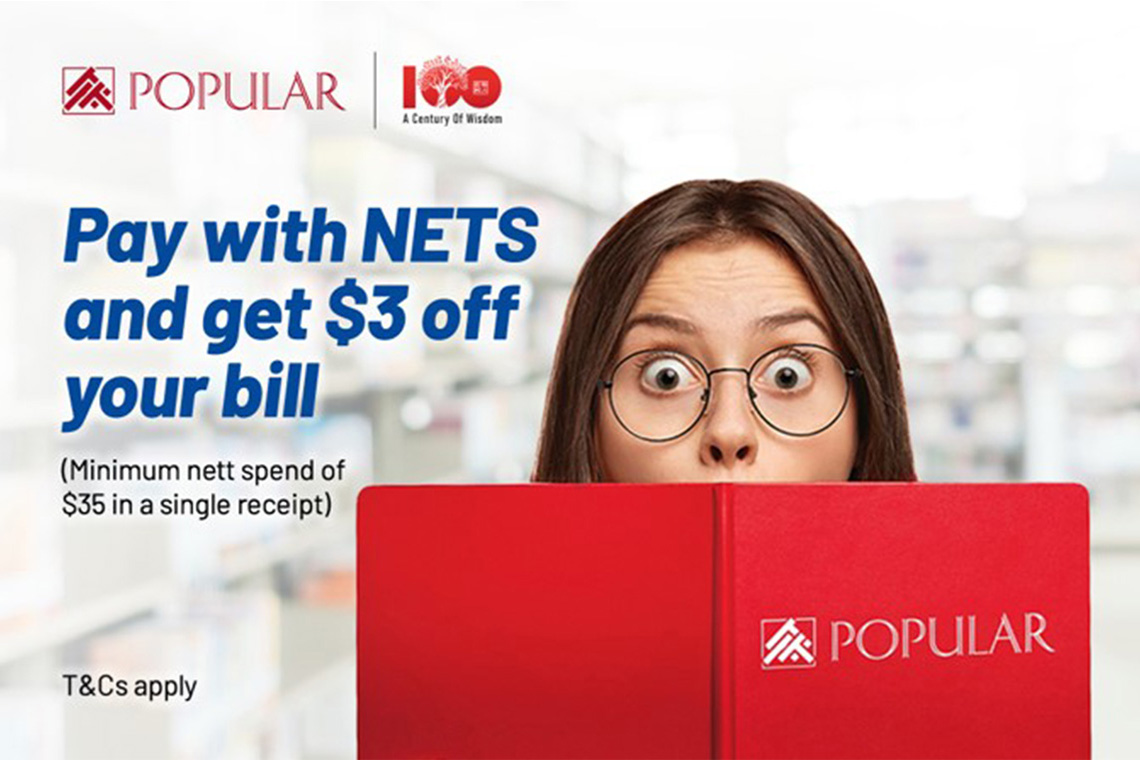 Enjoy $3 discount with NETS payment